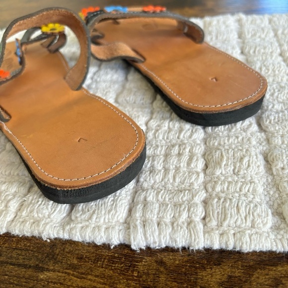 Mexican floral huaraches Sandals Size 10 - Picture 6 of 10